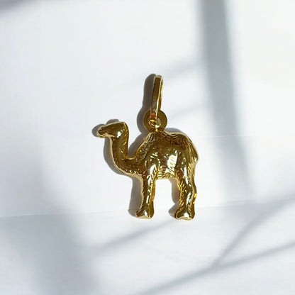 18k Gold Camel Charm