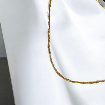 18k Gold Classic Twist Necklace