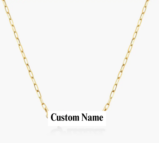 18k Gold Custom Name Necklace