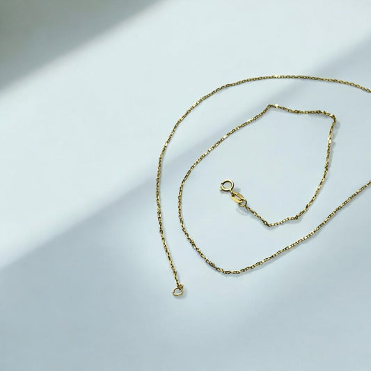 18k Dainty Solid Gold Necklace