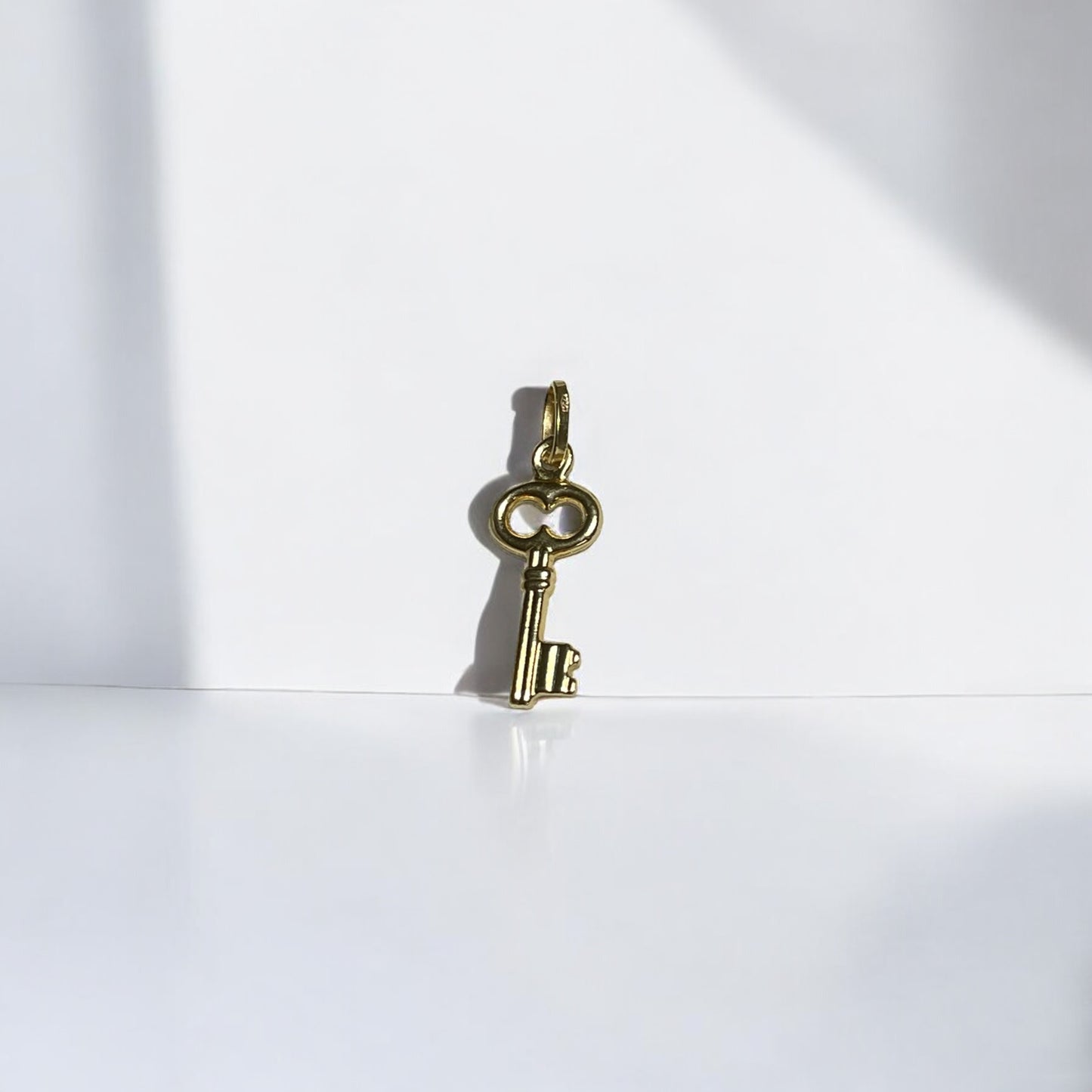 18k Gold Ancient Key Charm